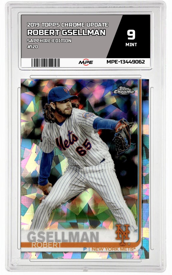 2019 TOPPS CHROME UPDATE SAPPHIRE EDITION #120 ROBERT GSELLMAN MPE 9 MINT — graded card auctioned from the MPE vault