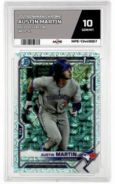 2021 BOWMAN CHROME MOJO REFRACTOR #BCP-87 AUSTIN MARTIN MPE 10 GEM/MT — graded card up for auction