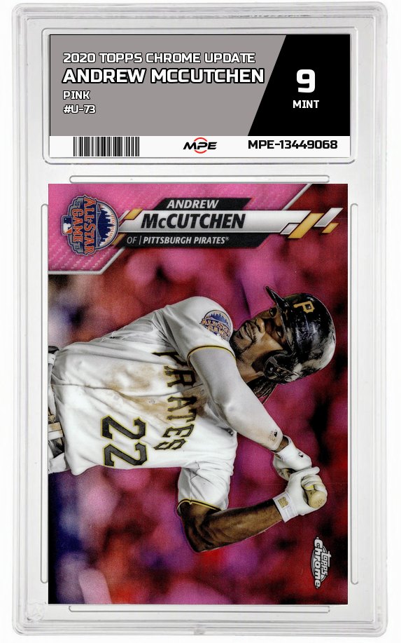 2020 TOPPS CHROME UPDATE PINK #U-73 ANDREW MCCUTCHEN MPE 9 MINT — graded card auctioned from the MPE vault