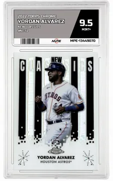 2022 TOPPS CHROME NEW CLASSICS #NC-12 YORDAN ALVAREZ MPE 9.5 MINT+ — graded card up for auction
