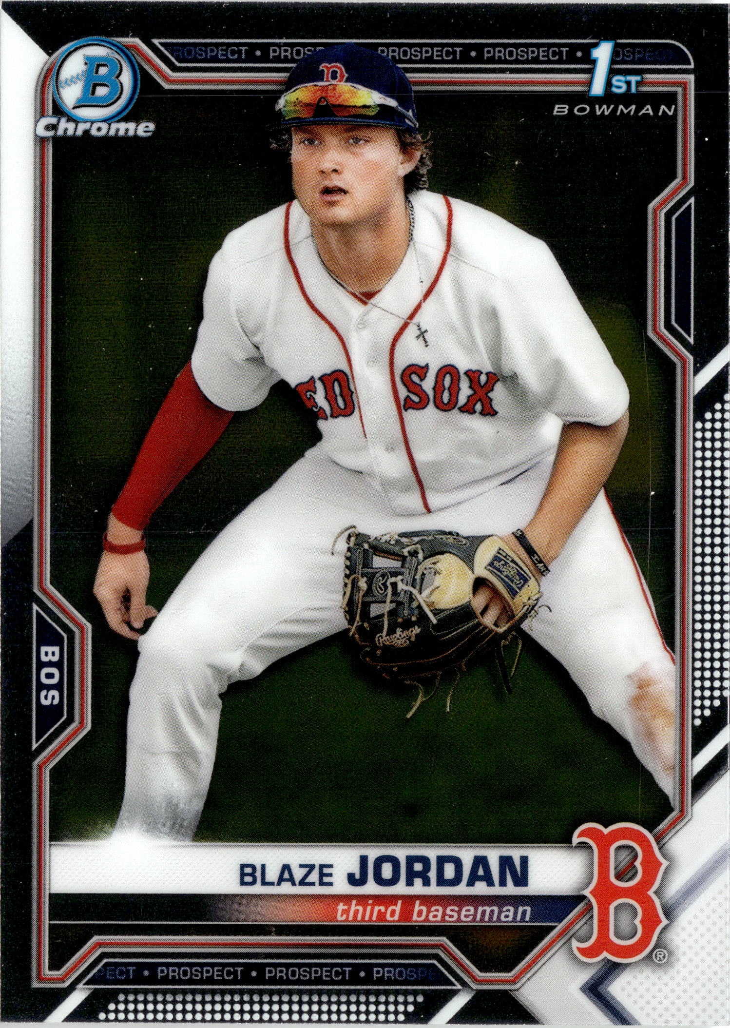2021 Bowman Chrome Blaze Jordan graded slab