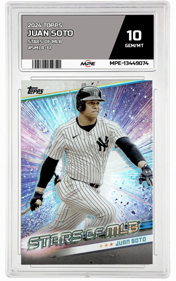 2024 TOPPS STARS OF MLB #SMLB-61 JUAN SOTO MPE 10 GEM/MT — graded card auctioned from the MPE vault