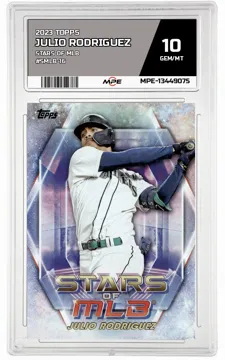 2023 TOPPS STARS OF MLB #SMLB-16 Julio Rodriguez MPE 10 GEM/MT — graded card up for auction