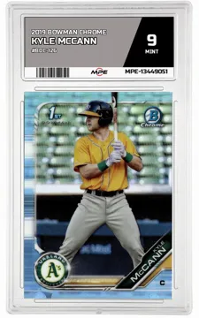 2019 BOWMAN CHROME #BDC-126 KYLE MCCANN MPE 9 MINT — graded card up for auction