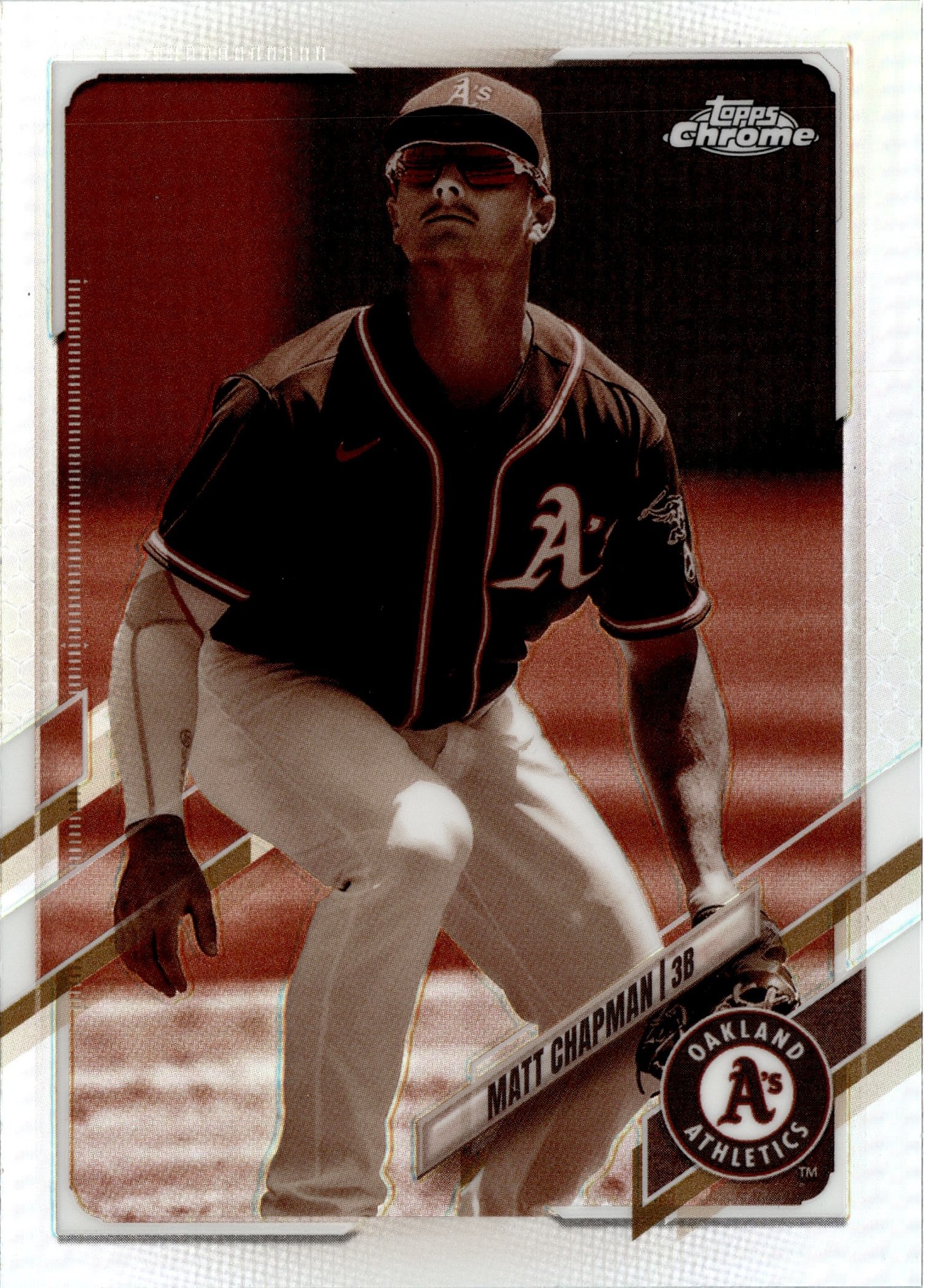 2021 Topps Chrome Matt Chapman graded slab