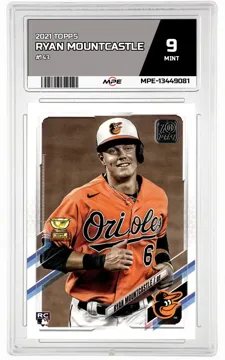 2021 TOPPS #143 RYAN MOUNTCASTLE MPE 9 MINT — graded card up for auction