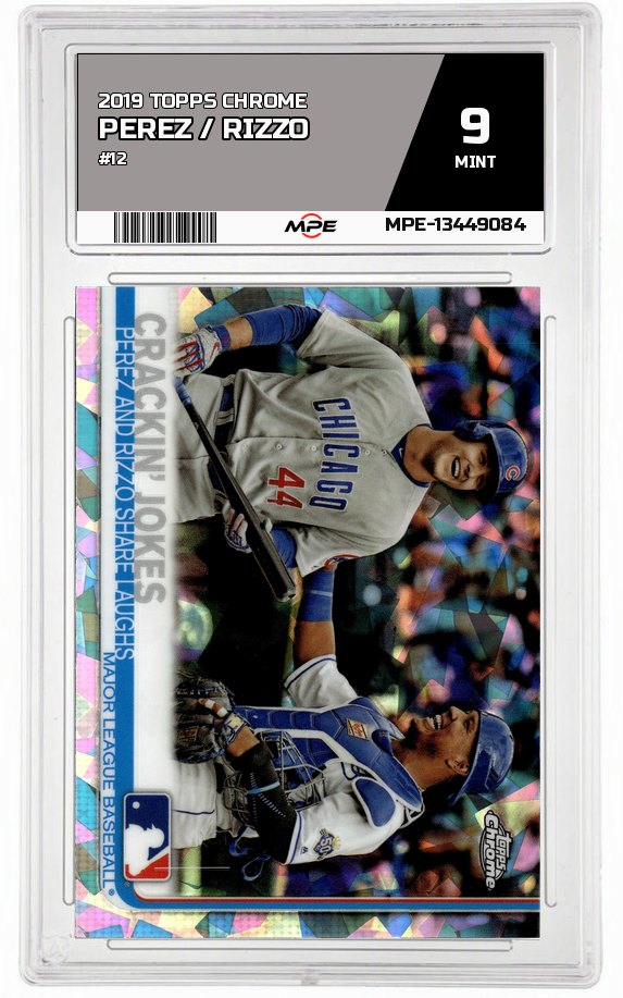 2019 TOPPS CHROME #12 PEREZ / RIZZO MPE 9 MINT — graded card auctioned from the MPE vault