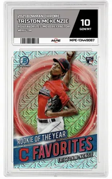 2021 BOWMAN CHROME ROY FAVORITES-MOJO REFRACTOR #RRY-TM TRISTON MCKENZIE MPE 10 GEM/MT — graded card up for auction