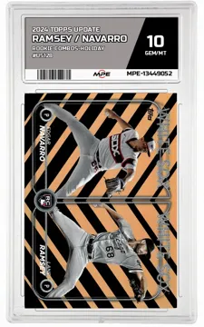 2024 TOPPS UPDATE ROOKIE COMBOS-HOLIDAY #US128 RAMSEY / NAVARRO MPE 10 GEM/MT — graded card up for auction