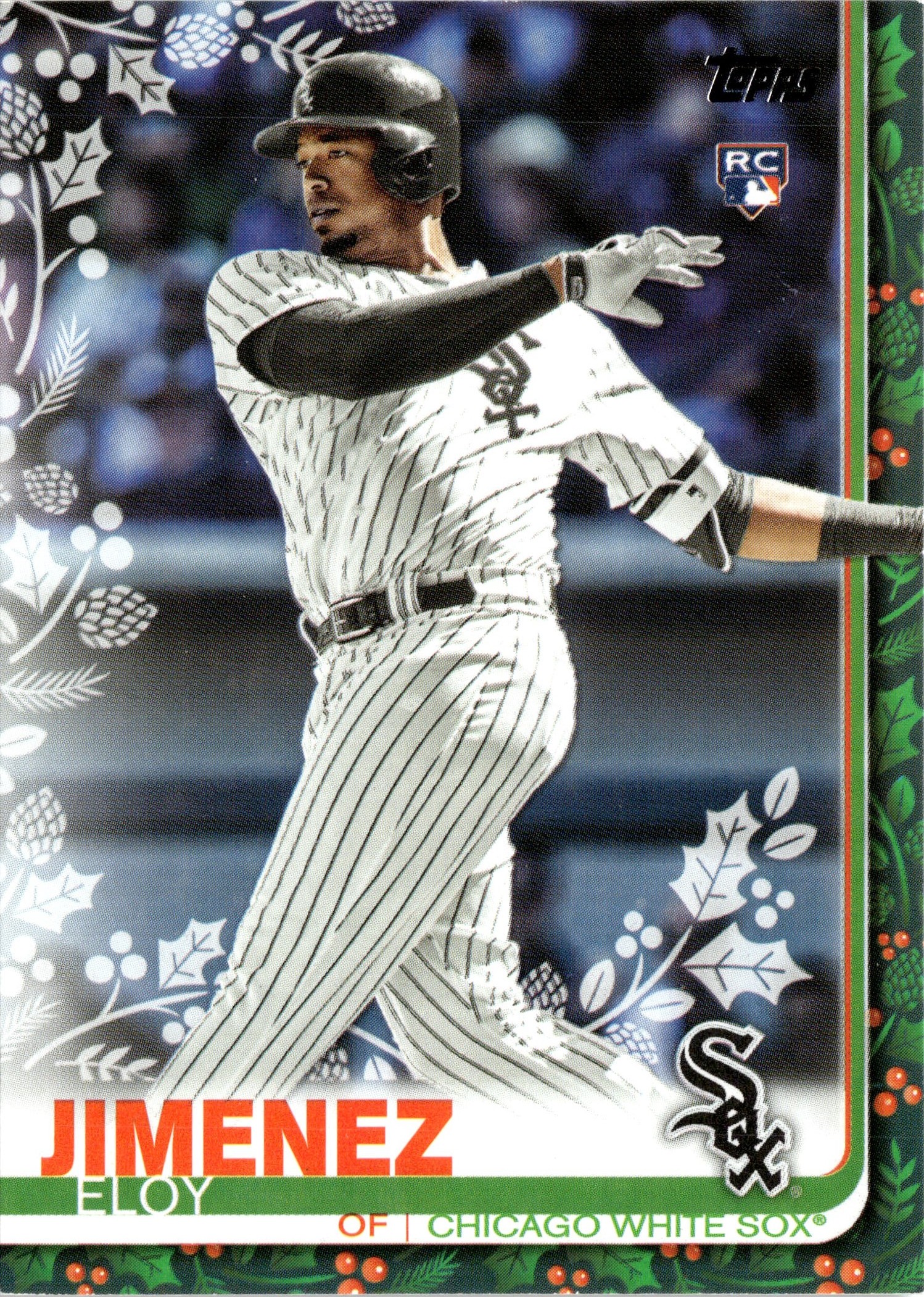 2019 Topps Holiday Eloy Jimenez graded slab