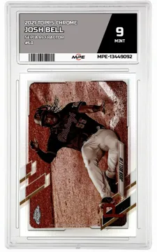 2021 TOPPS CHROME Sepia Refractor #68 JOSH BELL MPE 9 MINT — graded card up for auction