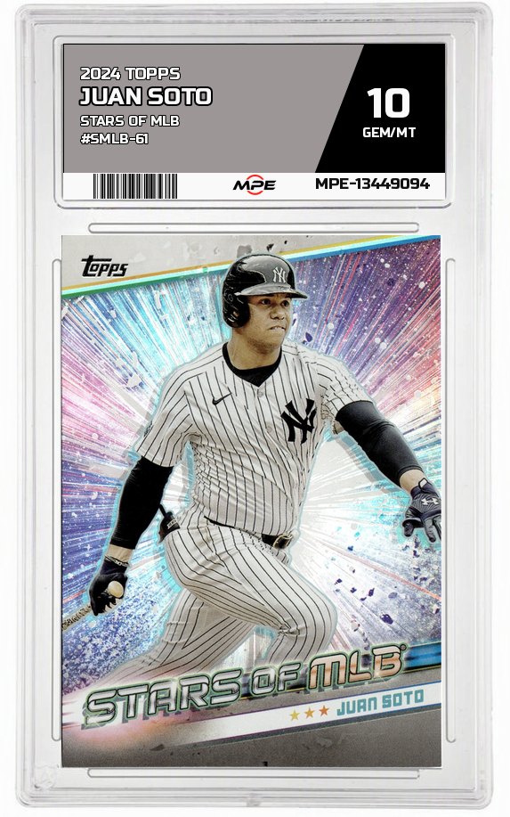 2024 TOPPS STARS OF MLB #SMLB-61 JUAN SOTO MPE 10 GEM/MT — graded card auctioned from the MPE vault