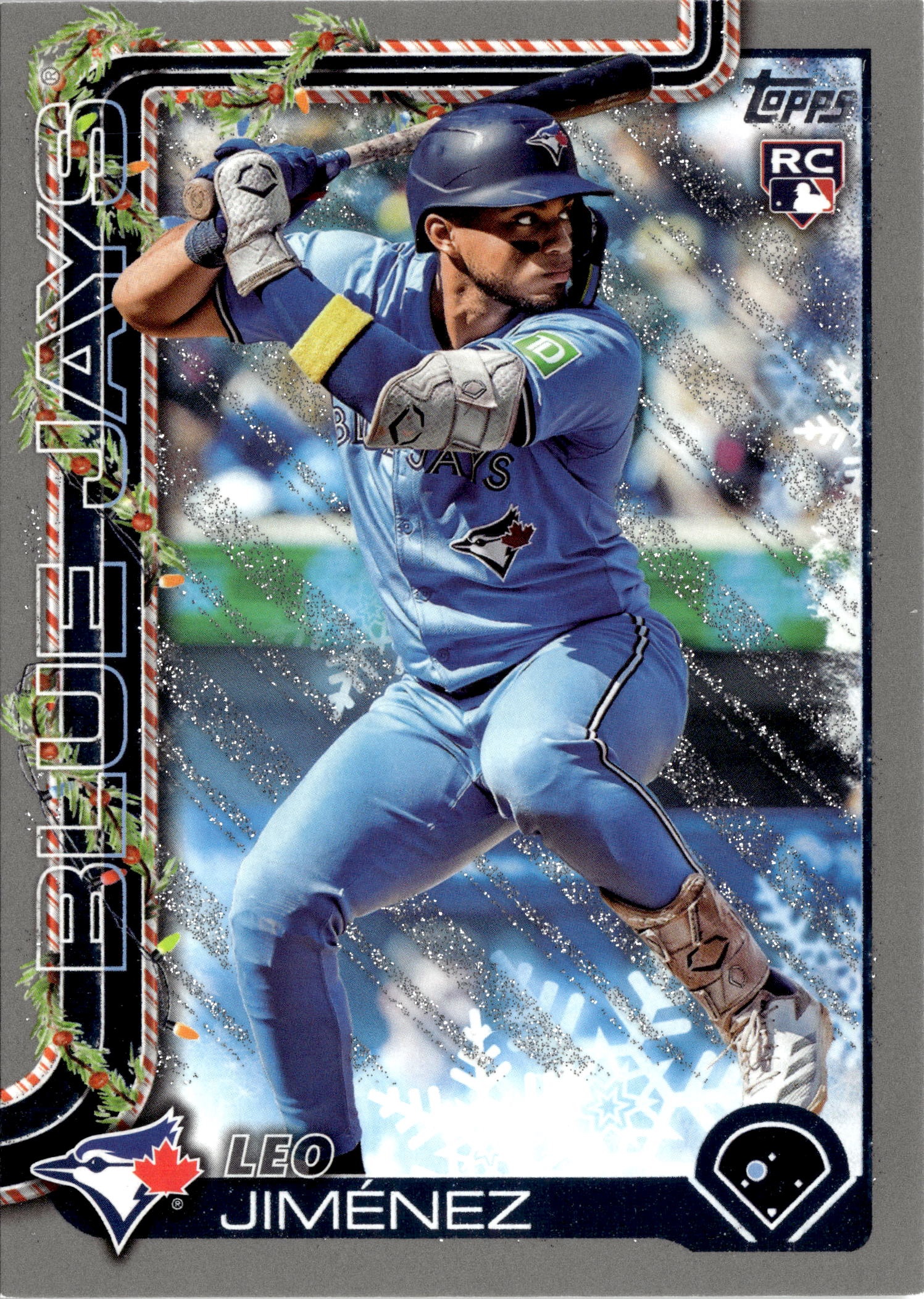 2025 Topps Holiday Leo Jiménez graded slab
