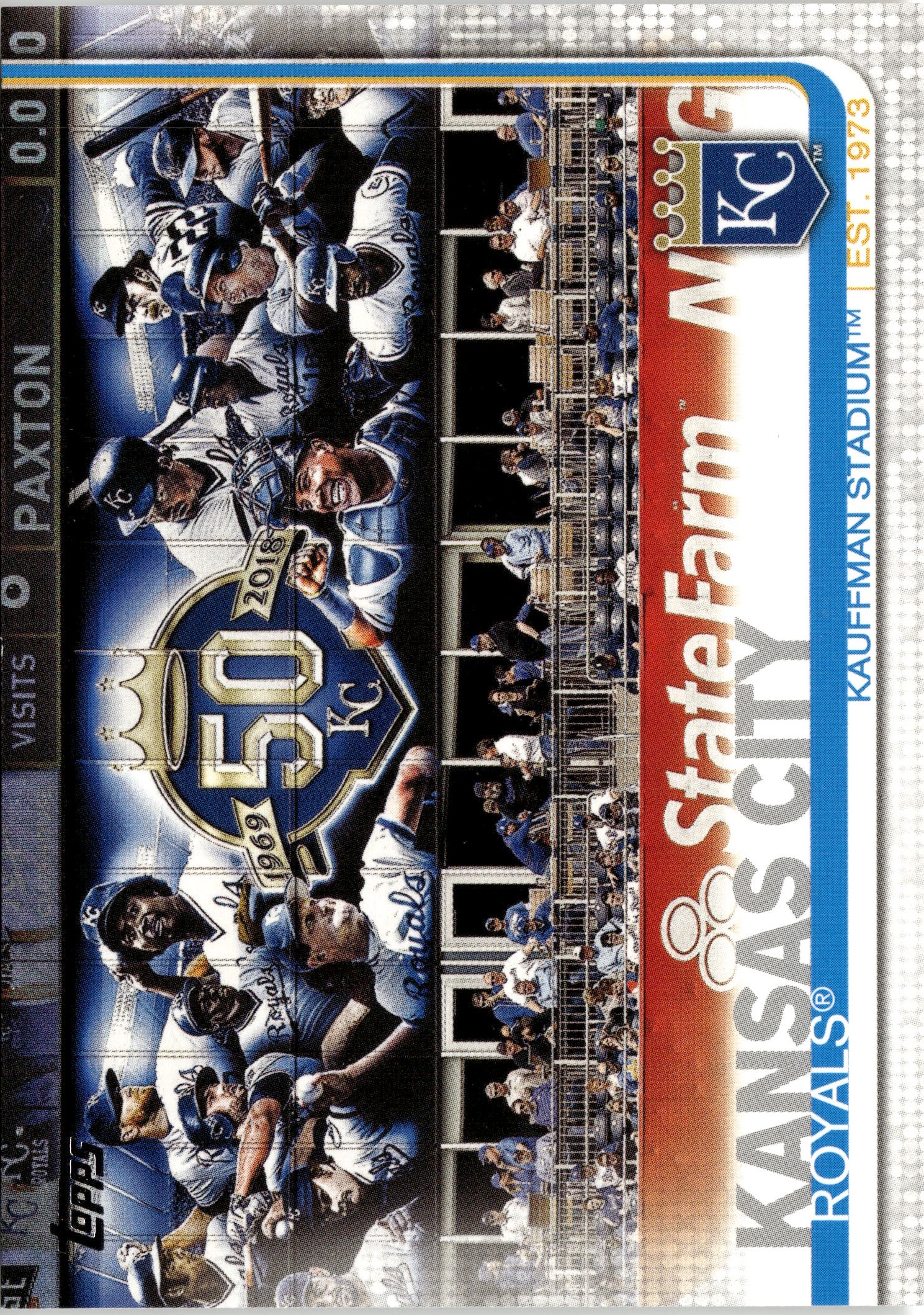 2019 Topps Kansas City Royals graded slab