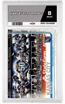 2019 TOPPS #609 KANSAS CITY ROYALS MPE 8 NM/MT — graded card up for auction