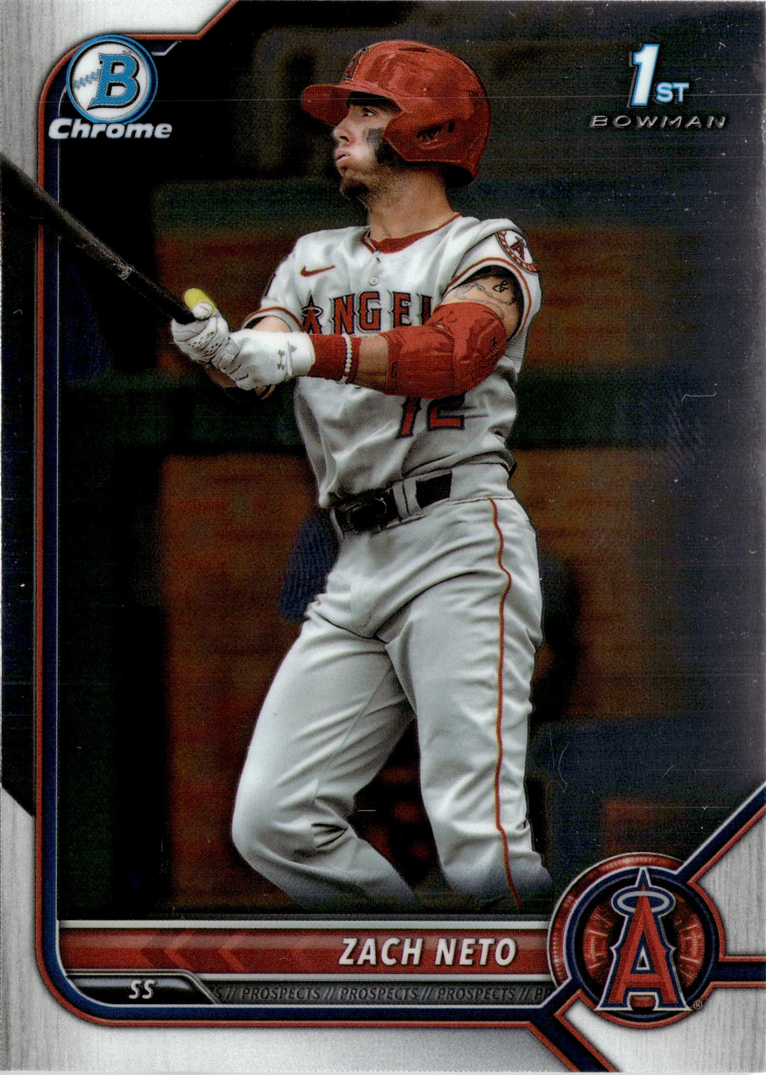 2022 Bowman Chrome Zach Neto graded slab