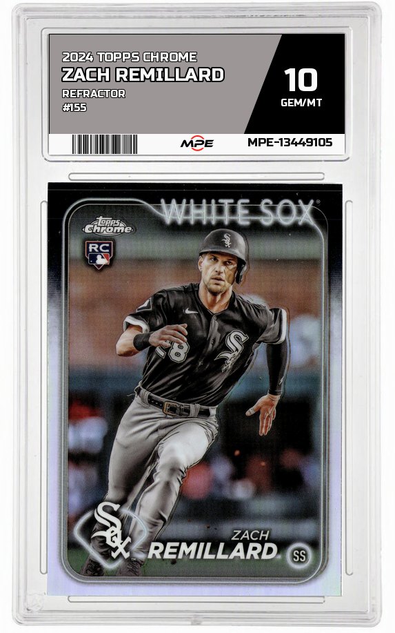2024 TOPPS CHROME REFRACTOR #155 ZACH REMILLARD MPE 10 GEM/MT — graded card auctioned from the MPE vault