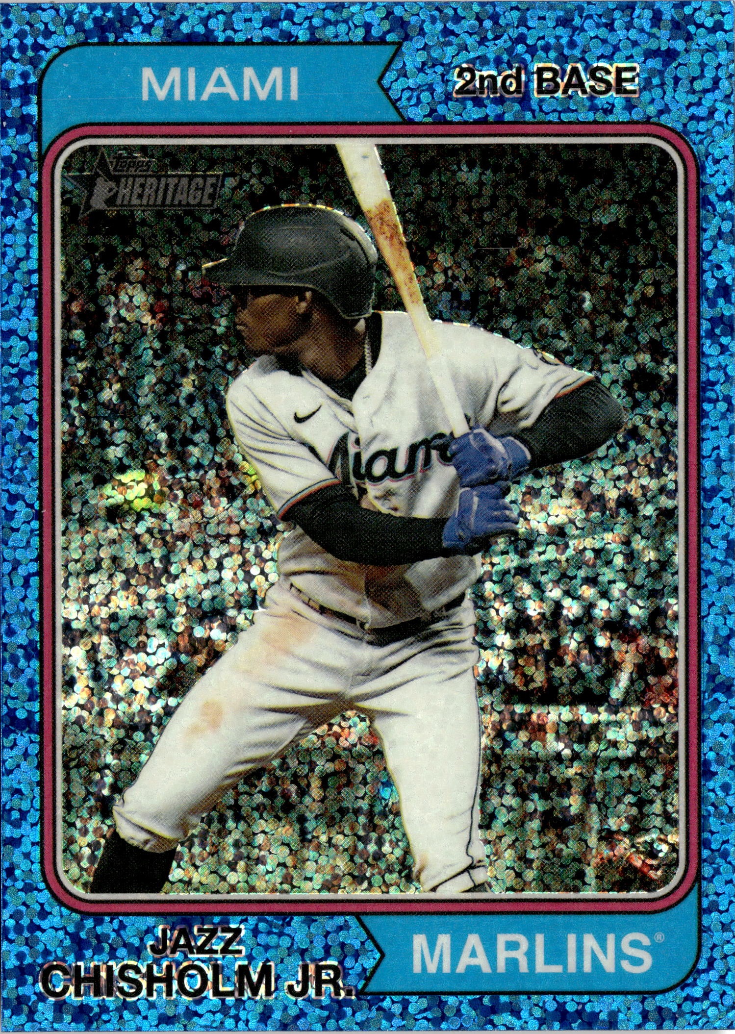 2023 Topps Heritage Jazz Chisholm Jr. graded slab