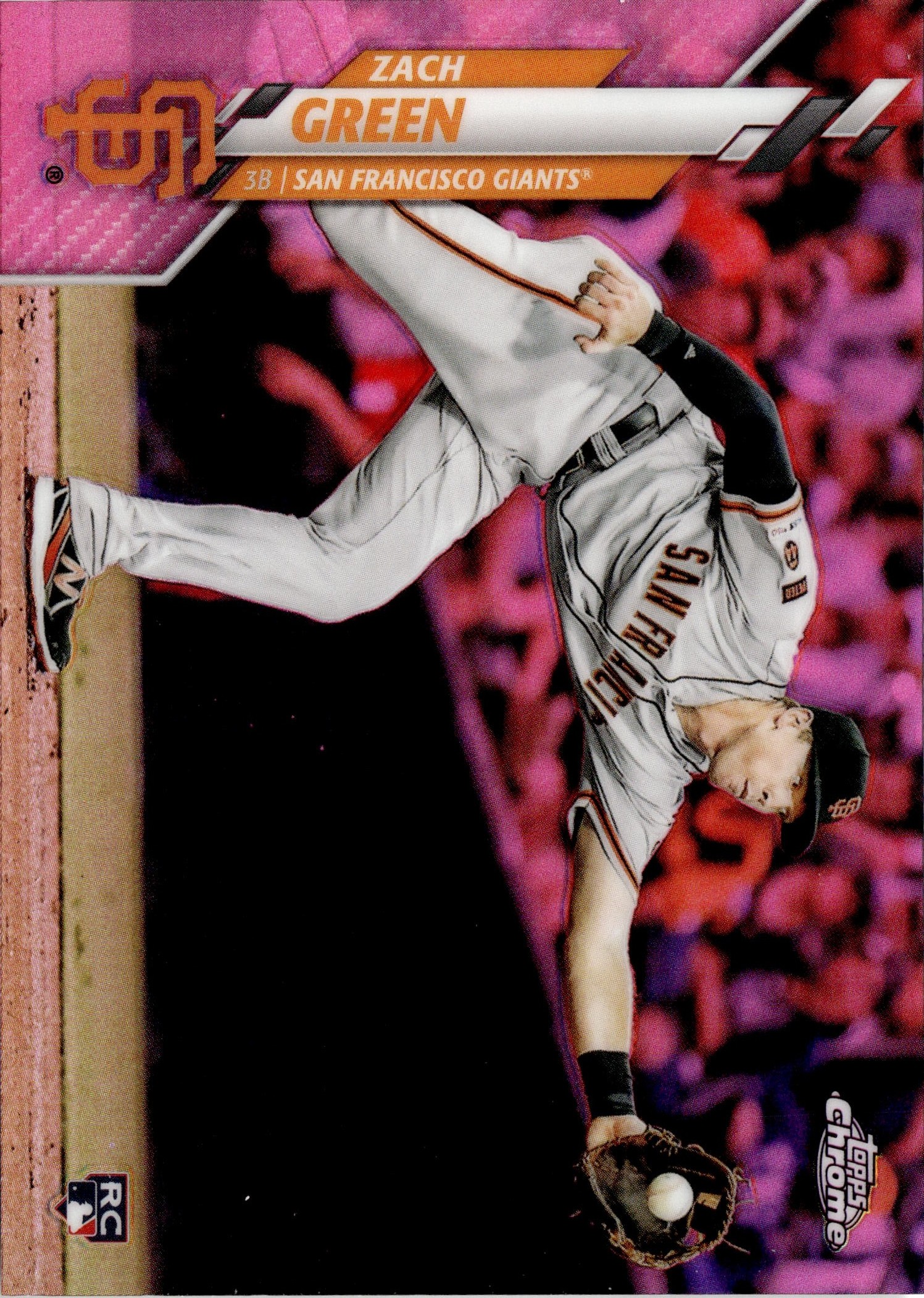 2020 Topps Chrome Zach Green graded slab