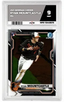 2021 BOWMAN CHROME #64 RYAN MOUNTCASTLE MPE 9 MINT — graded card up for auction