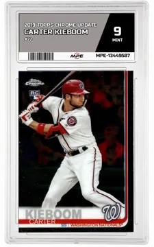 2019 TOPPS CHROME UPDATE #22 CARTER KIEBOOM MPE 9 MINT — graded card up for auction