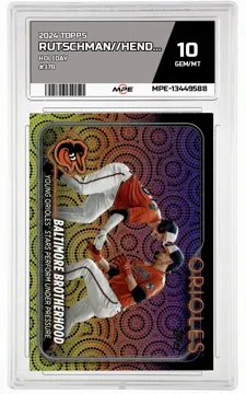 2024 TOPPS HOLIDAY #378 RUTSCHMAN//HENDERSON MPE 10 GEM/MT — graded card up for auction