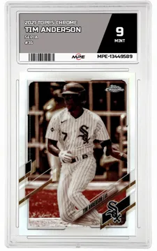 2021 TOPPS CHROME SEPIA #36 TIM ANDERSON MPE 9 MINT — graded card up for auction