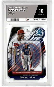 2024 BOWMAN DRAFT CHROME #BIA-8 SEAVER KING MPE 10 GEM/MT — graded card up for auction