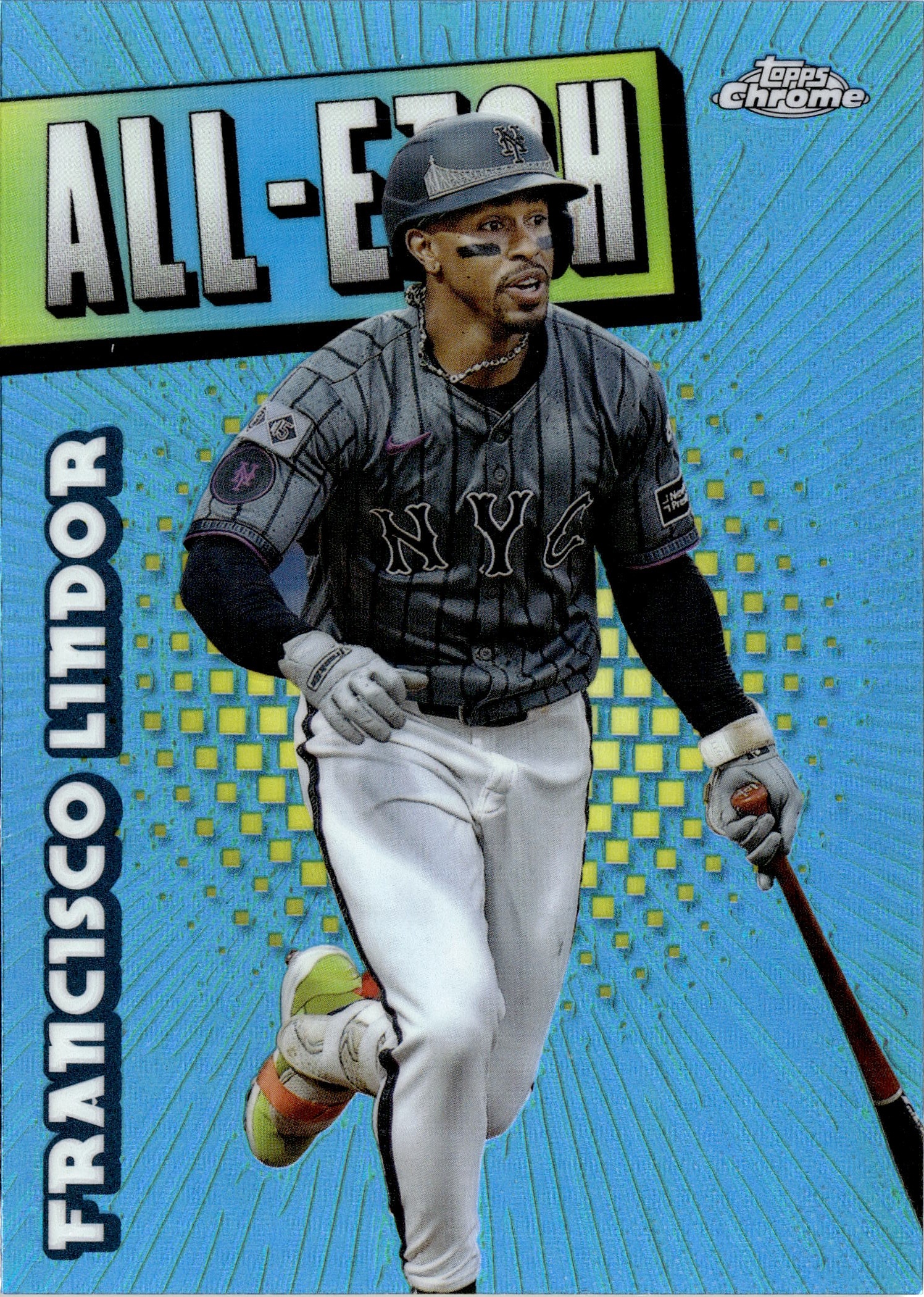 2025 Topps Chrome Francisco Lindor graded slab