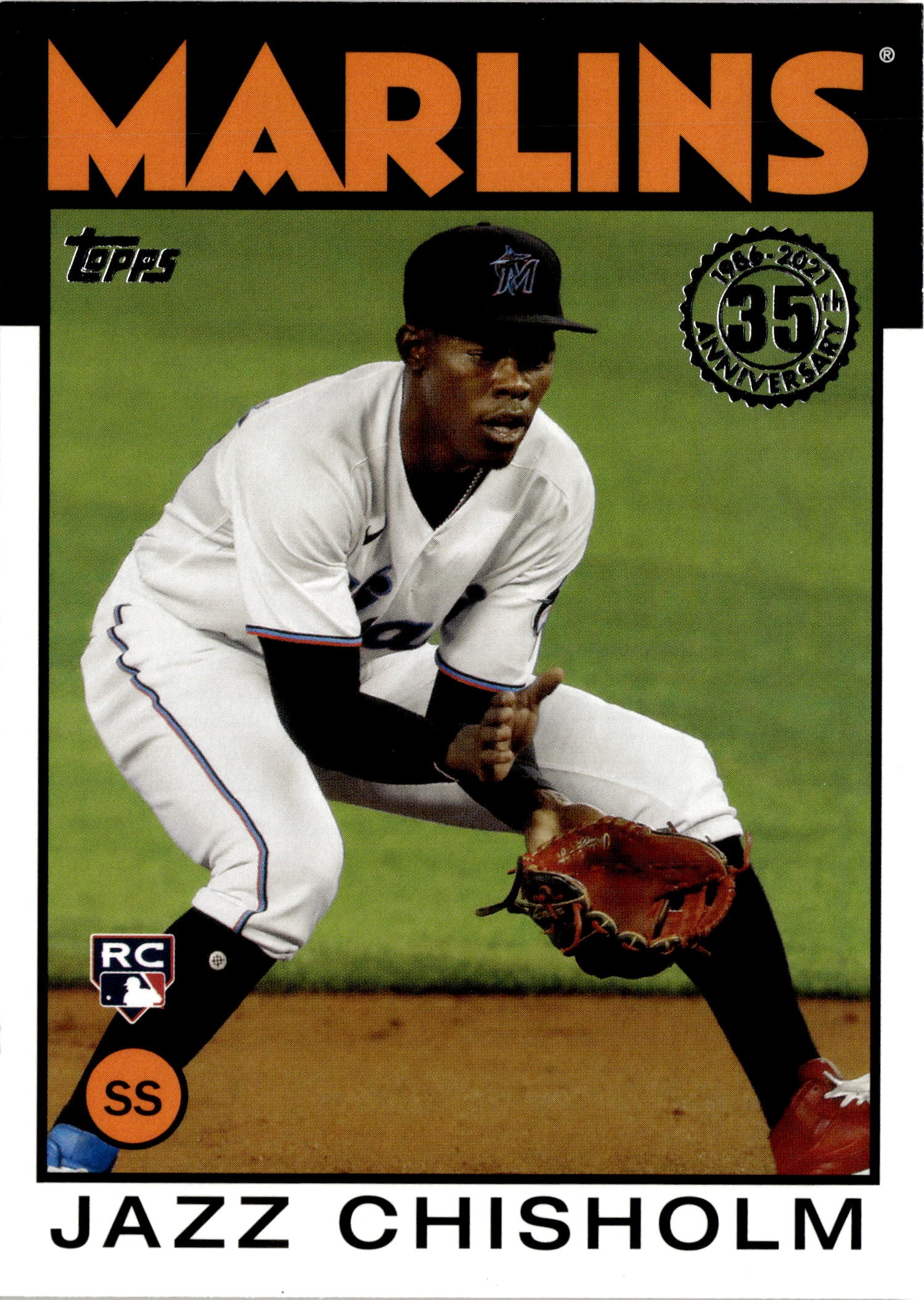 2021 Topps Jazz Chisholm graded slab