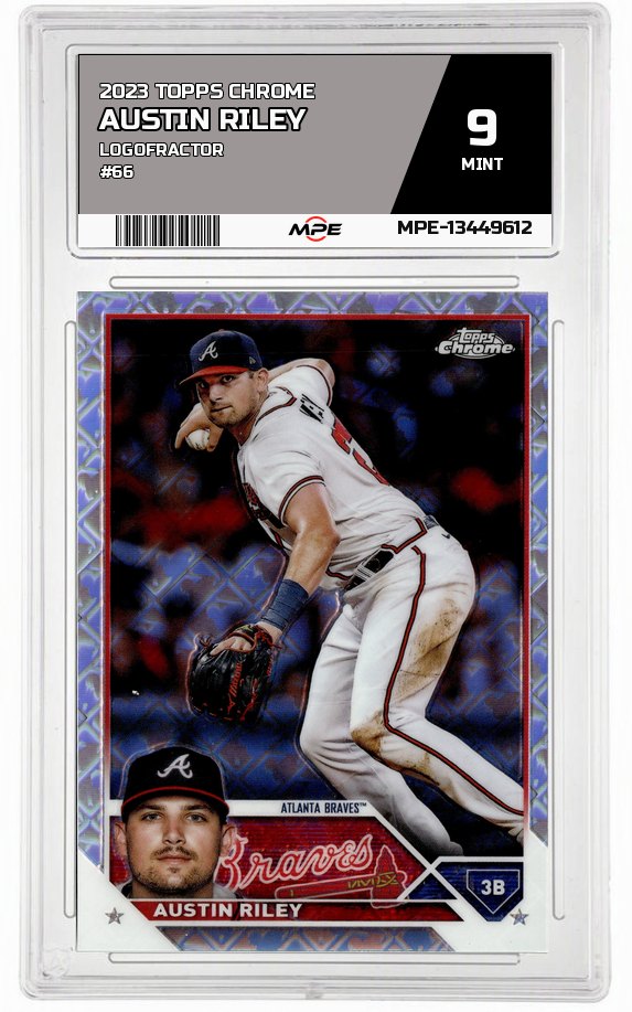2023 TOPPS CHROME LOGOFRACTOR #66 AUSTIN RILEY MPE 9 MINT — graded card auctioned from the MPE vault