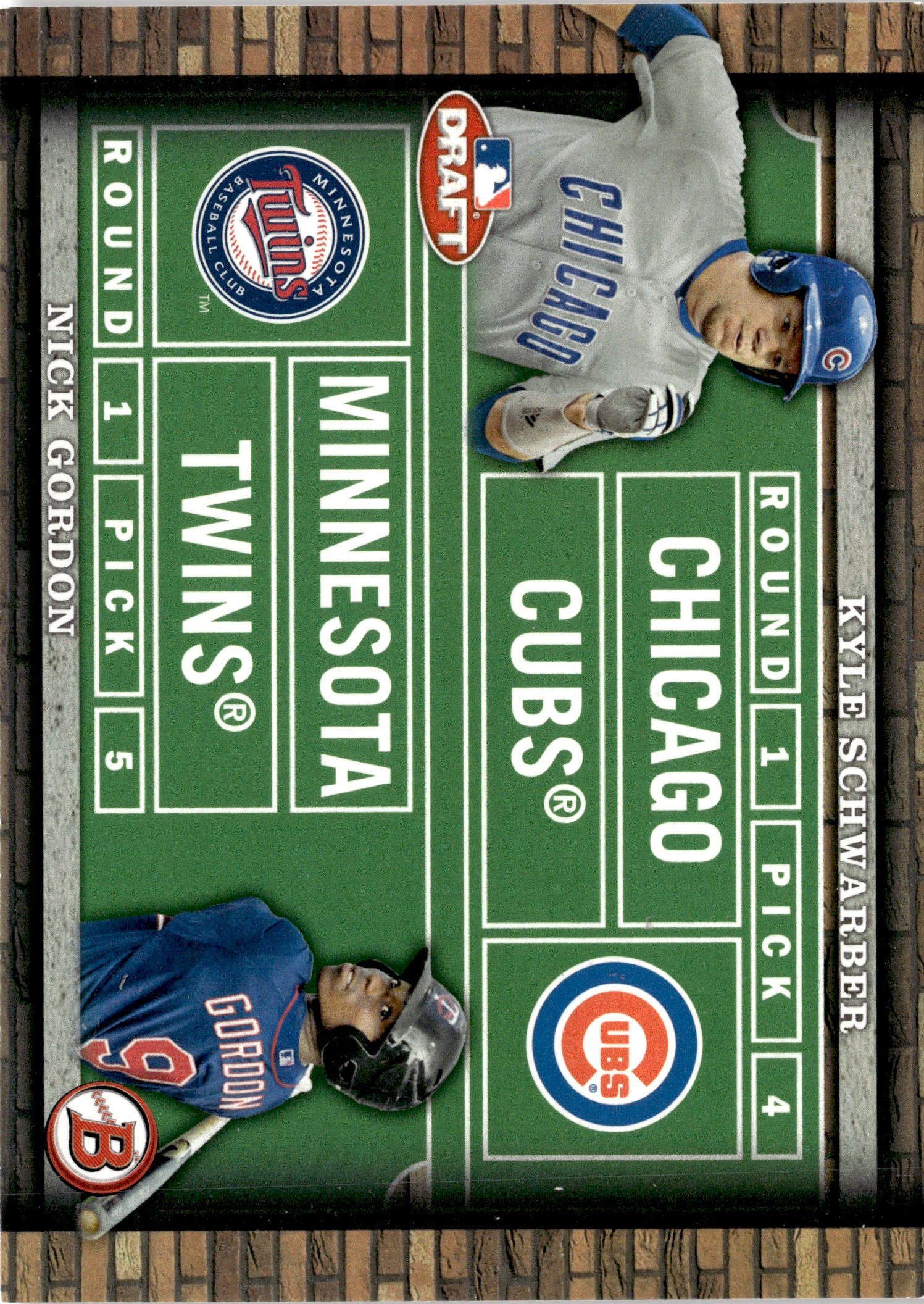2014 Bowman Draft Schwarber/Gordon graded slab