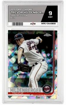 2019 TOPPS CHROME SAPPHIRE EDITION #459 TREVOR HILDENBERGER MPE 9 MINT — graded card up for auction