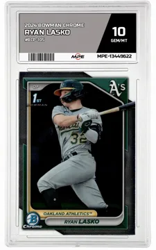 2024 BOWMAN CHROME #BCP-105 RYAN LASKO MPE 10 GEM/MT — graded card up for auction
