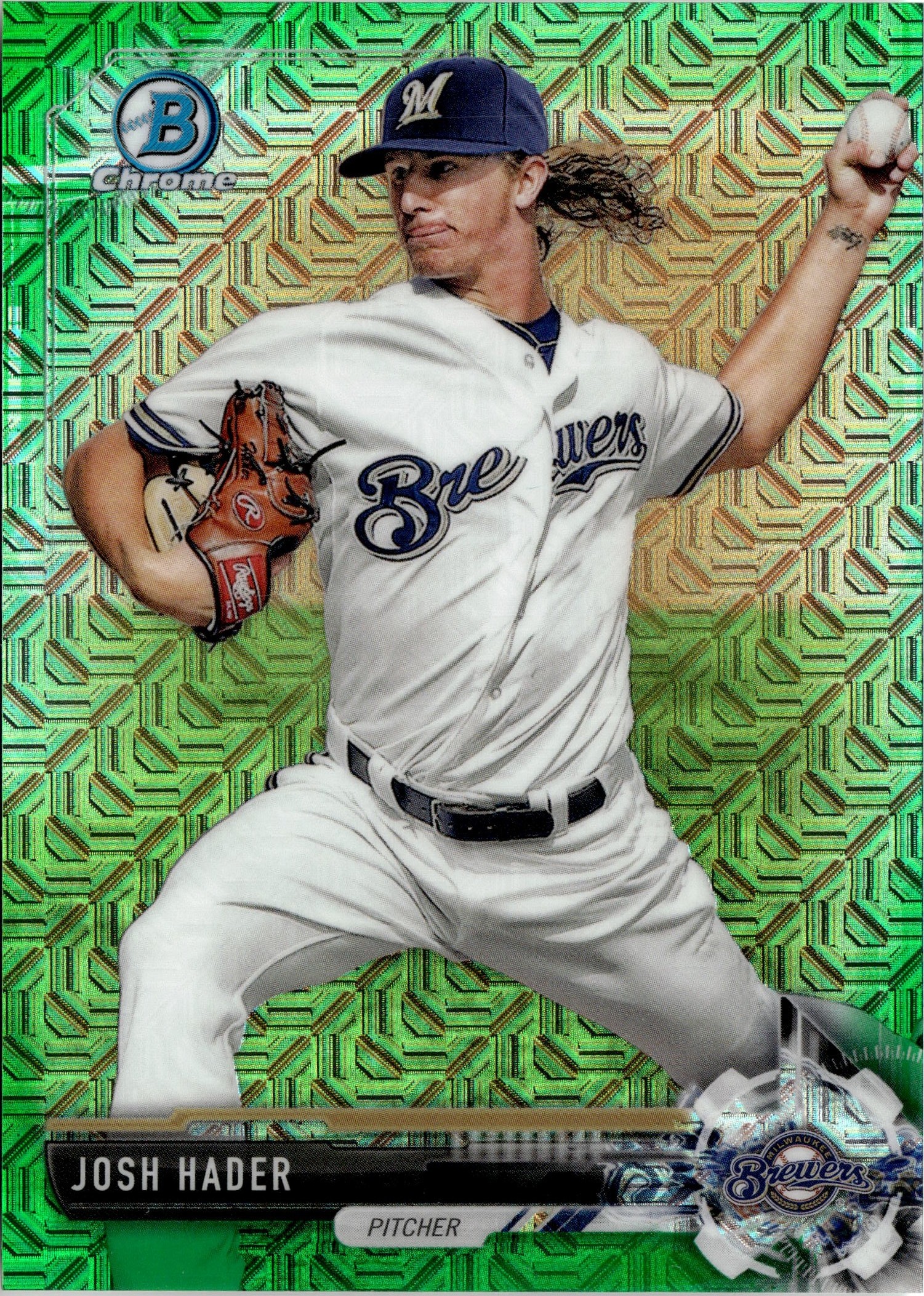 2017 Bowman Chrome Josh Hader graded slab