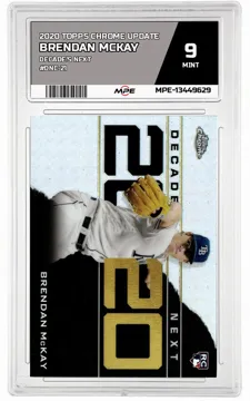 2020 TOPPS CHROME UPDATE DECADE'S NEXT #DNC-21 BRENDAN MCKAY MPE 9 MINT — graded card up for auction