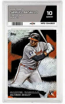 2026 TOPPS STARS OF MLB #SMLB-13 SAMUEL BASALLO MPE 10 GEM/MT — graded card up for auction