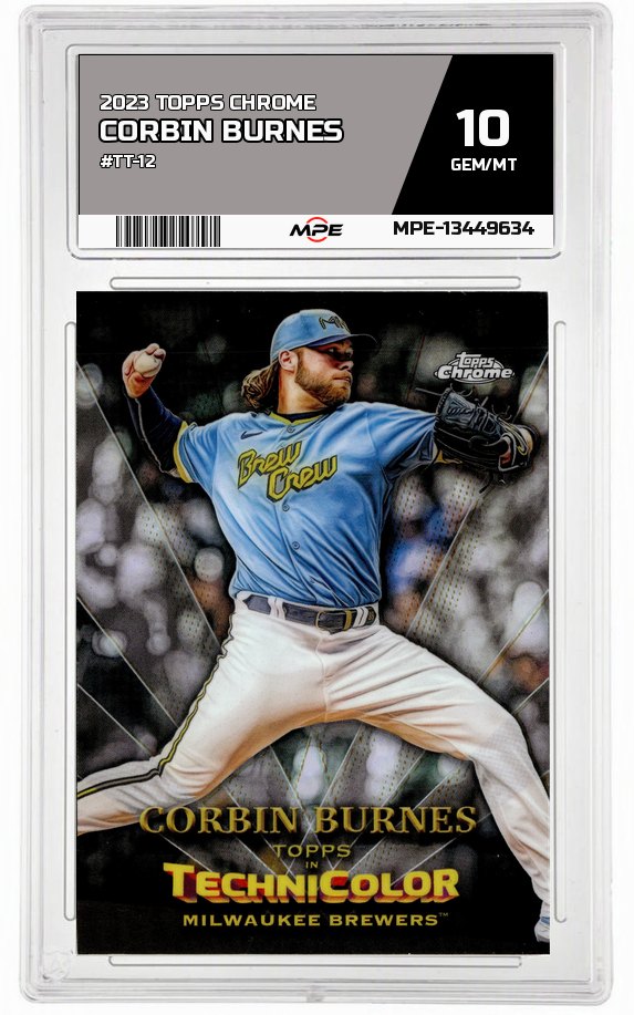 2023 TOPPS CHROME #TT-12 CORBIN BURNES MPE 10 GEM/MT — graded card auctioned from the MPE vault
