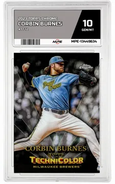 2023 TOPPS CHROME #TT-12 CORBIN BURNES MPE 10 GEM/MT — graded card up for auction