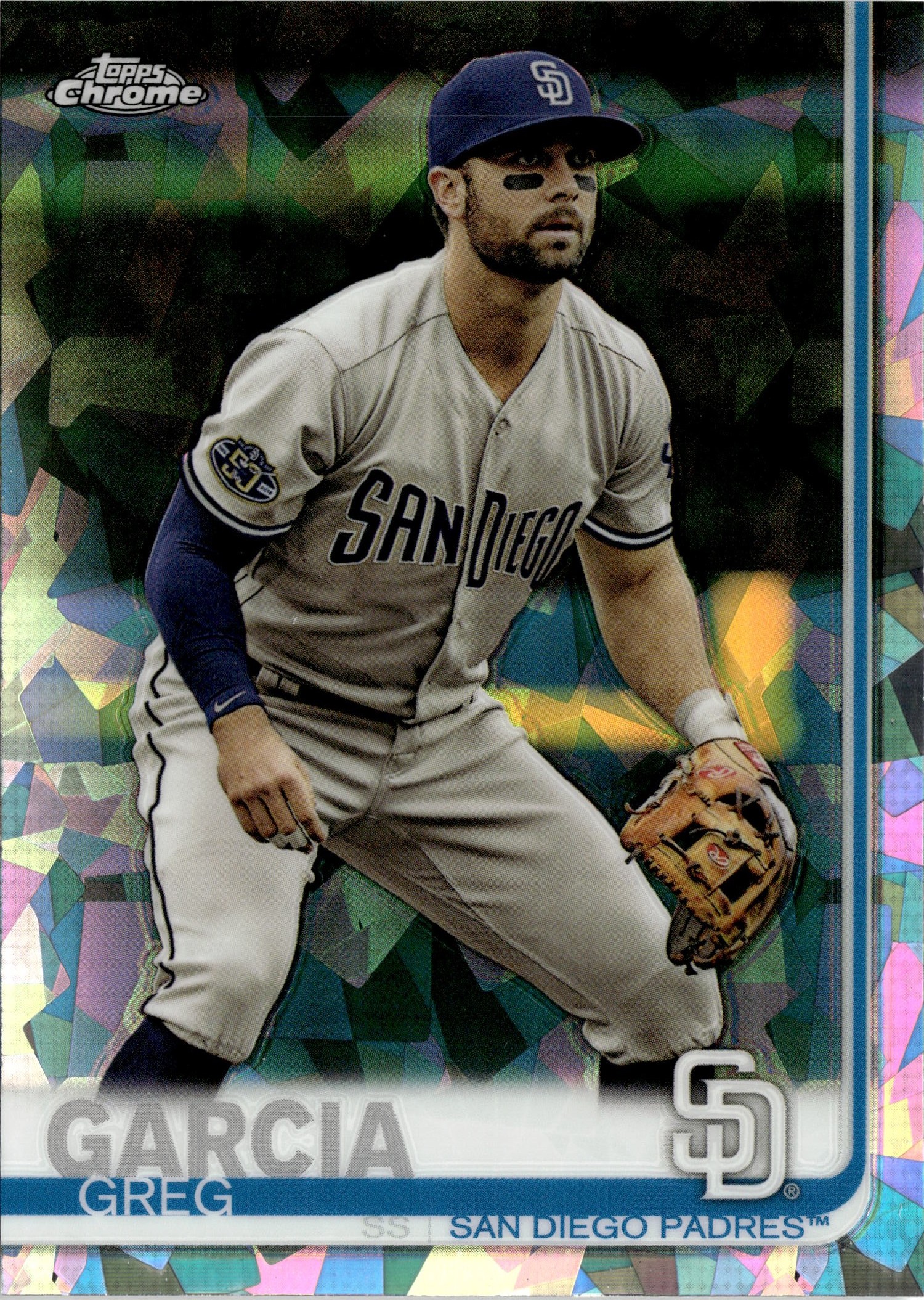 2019 Topps Chrome Greg Garcia graded slab