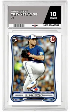 2026 BOWMAN #41 TREY YESAVAGE MPE 10 GEM/MT — graded card up for auction