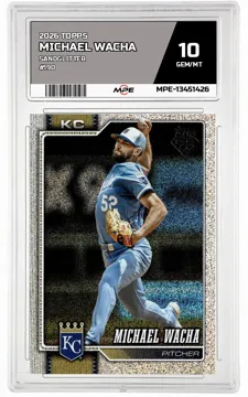 2026 TOPPS Sandglitter #190 MICHAEL WACHA MPE 10 GEM/MT — graded card up for auction