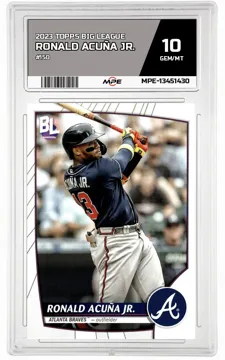 2023 TOPPS BIG LEAGUE #150 RONALD ACUÑA JR. MPE 10 GEM/MT — graded card up for auction