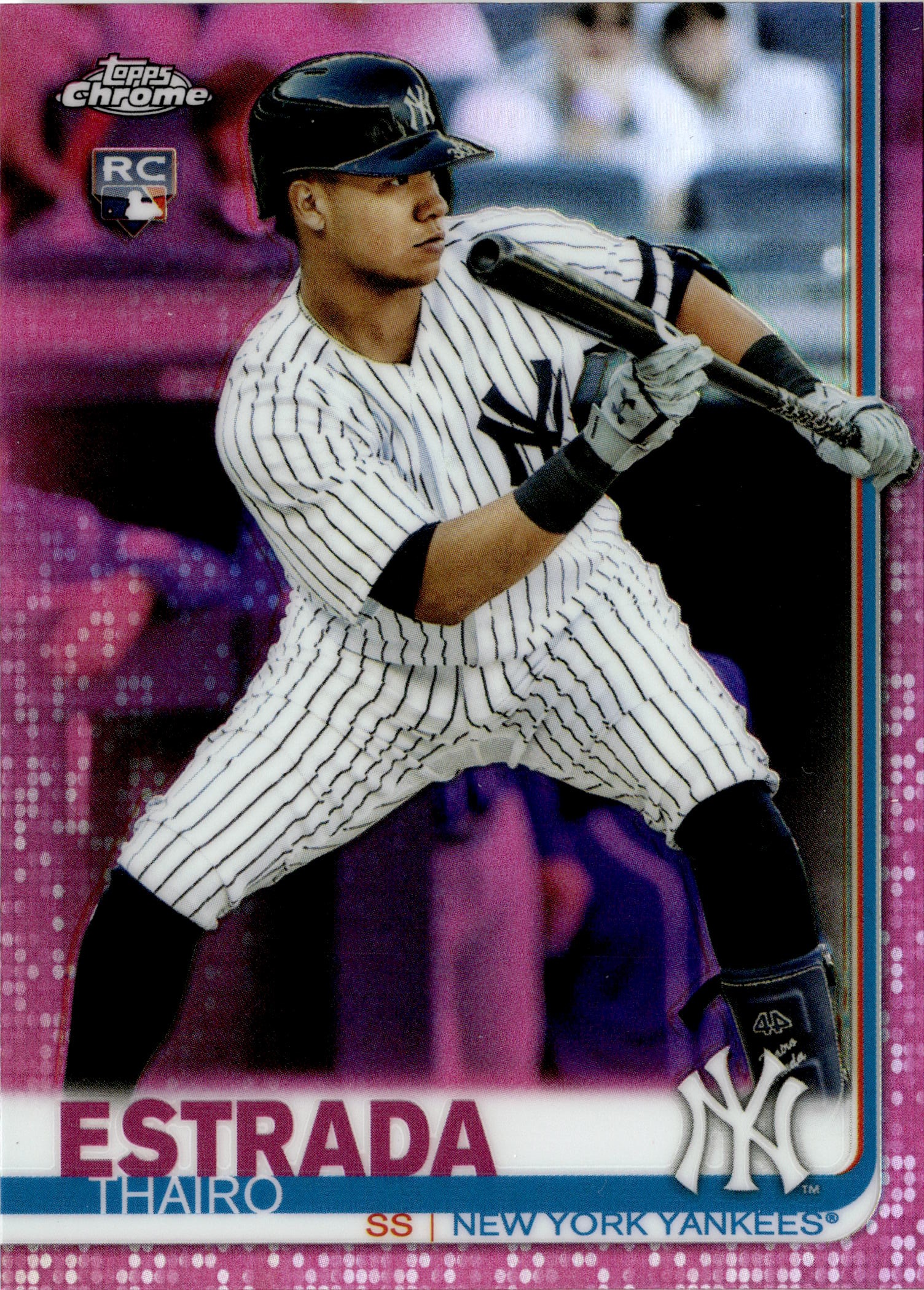 2019 Topps Chrome Thairo Estrada graded slab