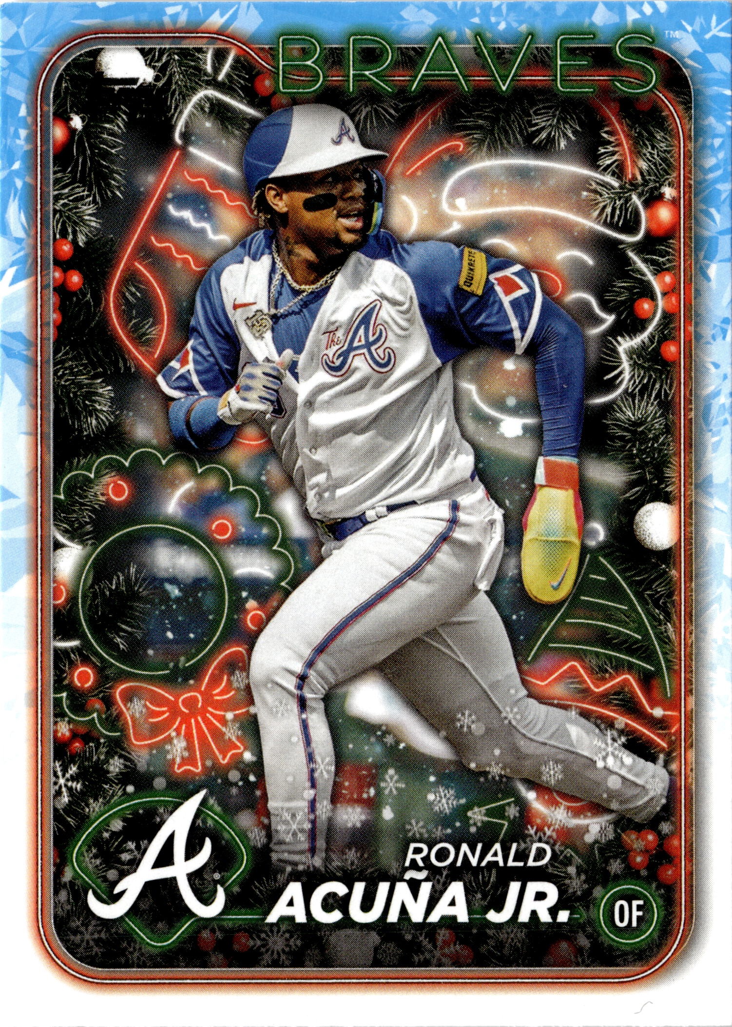 2024 Topps Holiday Ronald Acuña Jr. graded slab