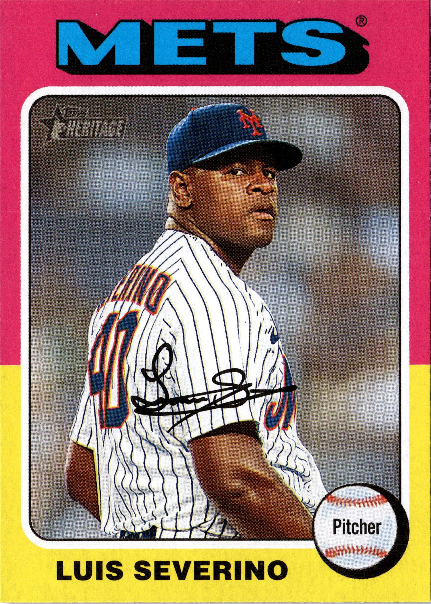 2024 Topps Heritage Luis Severino graded slab