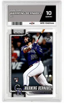 2026 TOPPS #55 WARMING BERNABEL MPE 10 GEM/MT — graded card up for auction