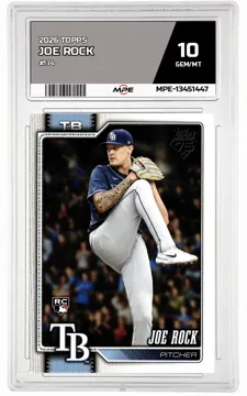 2026 TOPPS #134 JOE ROCK MPE 10 GEM/MT — graded card up for auction