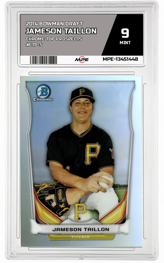 2014 BOWMAN DRAFT CHROME TOP PROSPECTS #CTP-5 JAMESON TAILLON MPE 9 MINT — graded card auctioned from the MPE vault