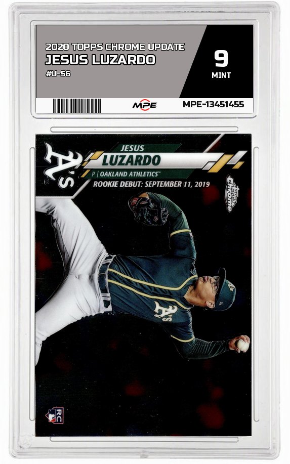 2020 TOPPS CHROME UPDATE #U-56 JESUS LUZARDO MPE 9 MINT — graded card auctioned from the MPE vault